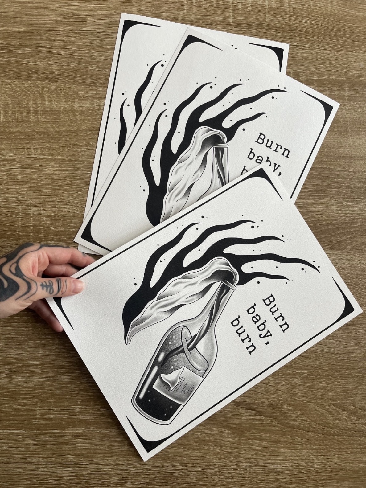 Print « Burn, baby burn »